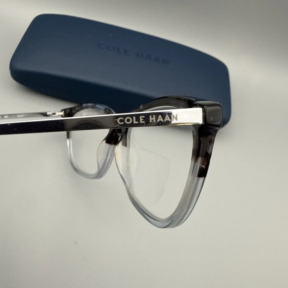 COLE HAAN GRAND.OS CH5039 BLUE TORTOISE AUTHENTIC FRAMES EYEGLASSES 53-16 & CASE